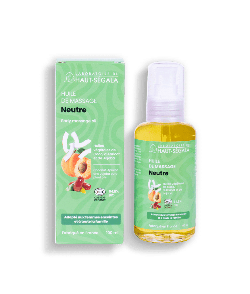 Huile de massage neutre certifiée bio Haut-Ségala