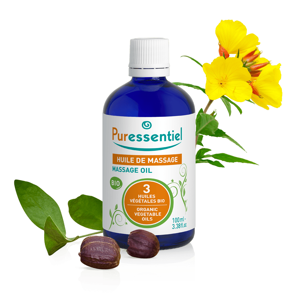 Puressentiel Huile de massage BIO — packshot officiel